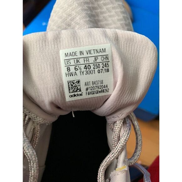 Adidas Cloudfoam QT Racer Pink White Womens Size 8 B43758 - Picture 6 of 6